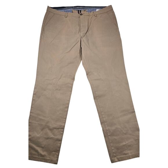 40x31 Bugatti khaki chino preppy casual dress pants neutral European designer - Picture 4 of 10